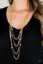 Load image into Gallery viewer, Open For Opulence- Gold Necklace- Paparazzi Accessories