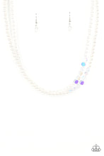 Load image into Gallery viewer, Poshly Petite- White Necklace- Paparazzi Accessories