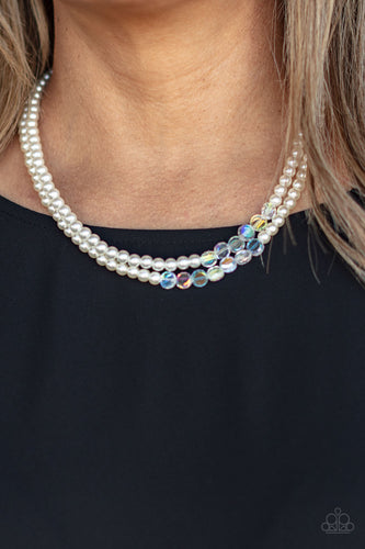 Poshly Petite- White Necklace- Paparazzi Accessories