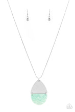 Load image into Gallery viewer, Rainbow Shores- Blue and Silver Necklace- Paparazzi Accessories