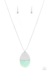 Rainbow Shores- Blue and Silver Necklace- Paparazzi Accessories