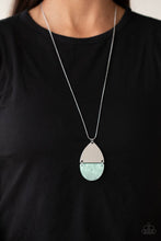 Load image into Gallery viewer, Rainbow Shores- Blue and Silver Necklace- Paparazzi Accessories