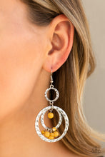 Load image into Gallery viewer, Rio Rustic- Yellow and Silver Earrings- Paparazzi Accessories