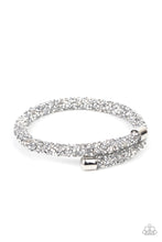 Load image into Gallery viewer, Roll Out The Glitz- Silver Bracelet- Paparazzi Accessories