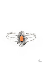 Load image into Gallery viewer, Sahara Solstice- Orange and Silver Bracelet- Paparazzi Accessories