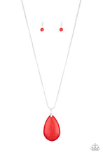 Load image into Gallery viewer, Sedona Sandstone- Red and Silver Necklace- Paparazzi Accessories