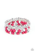 Load image into Gallery viewer, Socialize- Pink and Silver Bracelets- Paparazzi Accessories