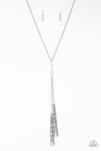 Load image into Gallery viewer, Timeless Tassels- Silver Necklace- Paparazzi Accessories