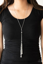 Load image into Gallery viewer, Timeless Tassels- Silver Necklace- Paparazzi Accessories