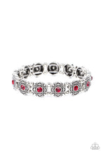 Load image into Gallery viewer, Tres Magnifique- Red and Silver Bracelet- Paparazzi Accessories