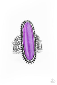 Ultra Luminary- Purple and Silver Ring- Paparazzi Accessories