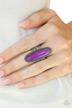 Load image into Gallery viewer, Ultra Luminary- Purple and Silver Ring- Paparazzi Accessories