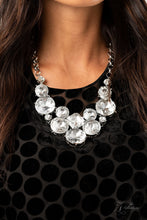 Load image into Gallery viewer, Unpredictable- White and Silver Necklace- Paparazzi Accessories
