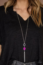 Load image into Gallery viewer, Unstoppable Glamour- Pink and Silver Necklace- Paparazzi Accessories