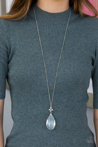 Up In The HEIR- White and Silver Necklace- Paparazzi Accessories