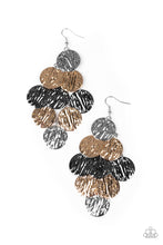 Load image into Gallery viewer, Uptown Edge- Multi-toned Earrings- Paparazzi Accessories
