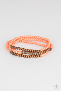 Woodland Wanderer- Orange and Brown Bracelets- Paparazzi Accessories