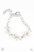Load image into Gallery viewer, I Do- White and Silver Bracelet- Paparazzi Accessories