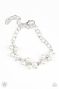 I Do- White and Silver Bracelet- Paparazzi Accessories