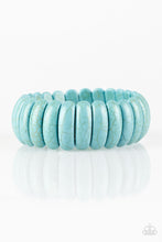 Load image into Gallery viewer, Peacefully Primal- Blue Bracelet- Paparazzi Accessories