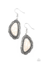 Load image into Gallery viewer, Santa Fe Soul- White and Silver Earrings- Paparazzi Accessories