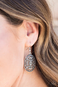 Wistfully Whimsical- Silver Earrings- Paparazzi Accessories