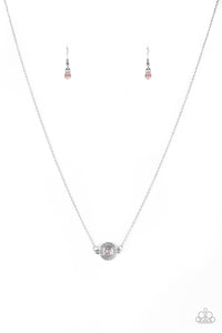 Pristinely Pasadena- Pink and Silver Necklace- Paparazzi Accessories