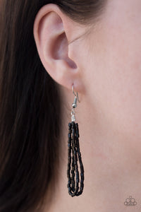 The Speed Of STARLIGHT- Black and Silver Necklace- Paparazzi Accessories