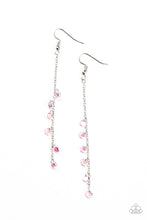 Load image into Gallery viewer, Extended Eloquence - Pink and Silver Earrings- Paparazzi Accessories