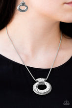 Load image into Gallery viewer, Retro Rebel- Silver Necklace-  Paparazzi Accessories