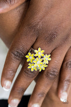 Load image into Gallery viewer, Blooming Bouquets- Yellow and Silver Ring- Paparazzi Accessories