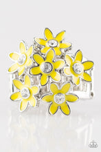 Load image into Gallery viewer, Blooming Bouquets- Yellow and Silver Ring- Paparazzi Accessories