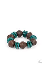 Load image into Gallery viewer, Bermuda Boardwalk- Blue and Brown Bracelet- Paparazzi Accessories