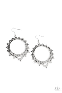 Casually Capricious- Silver Earrings- Paparazzi Accessories