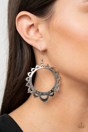 Casually Capricious- Silver Earrings- Paparazzi Accessories