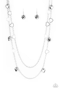 Chicly Cupid- Silver Necklace- Paparazzi Accessories