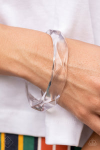 Clear-Cut Couture- White Bracelet- Paparazzi Accessories