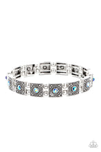 Load image into Gallery viewer, Cosmic Conquest- Blue and Silver Bracelet- Paparazzi Accessories