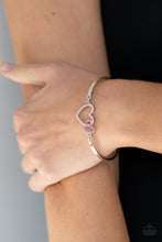 Load image into Gallery viewer, Cupid Is Calling- Pink and Silver Bracelet- Paparazzi Accessories