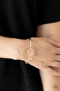 Filigree Fiesta- Rose Gold Bracelet- Paparazzi Accessories