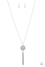 Load image into Gallery viewer, Fine Florals- Silver Necklace- Paparazzi Accessories