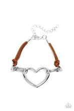 Load image into Gallery viewer, Flirty Flavour- Brown and Silver Bracelet- Paparazzi Accessories