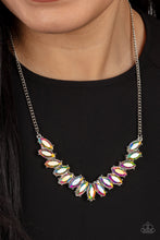 Load image into Gallery viewer, Galaxy Game-Changer- Multicolored Silver Necklace- Paparazzi Accessories
