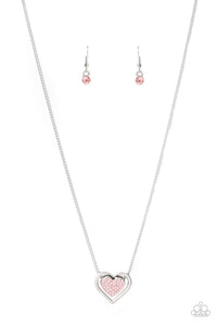 Game, Set, MATCHMAKER- Pink and Silver Necklace- Paparazzi Accessories