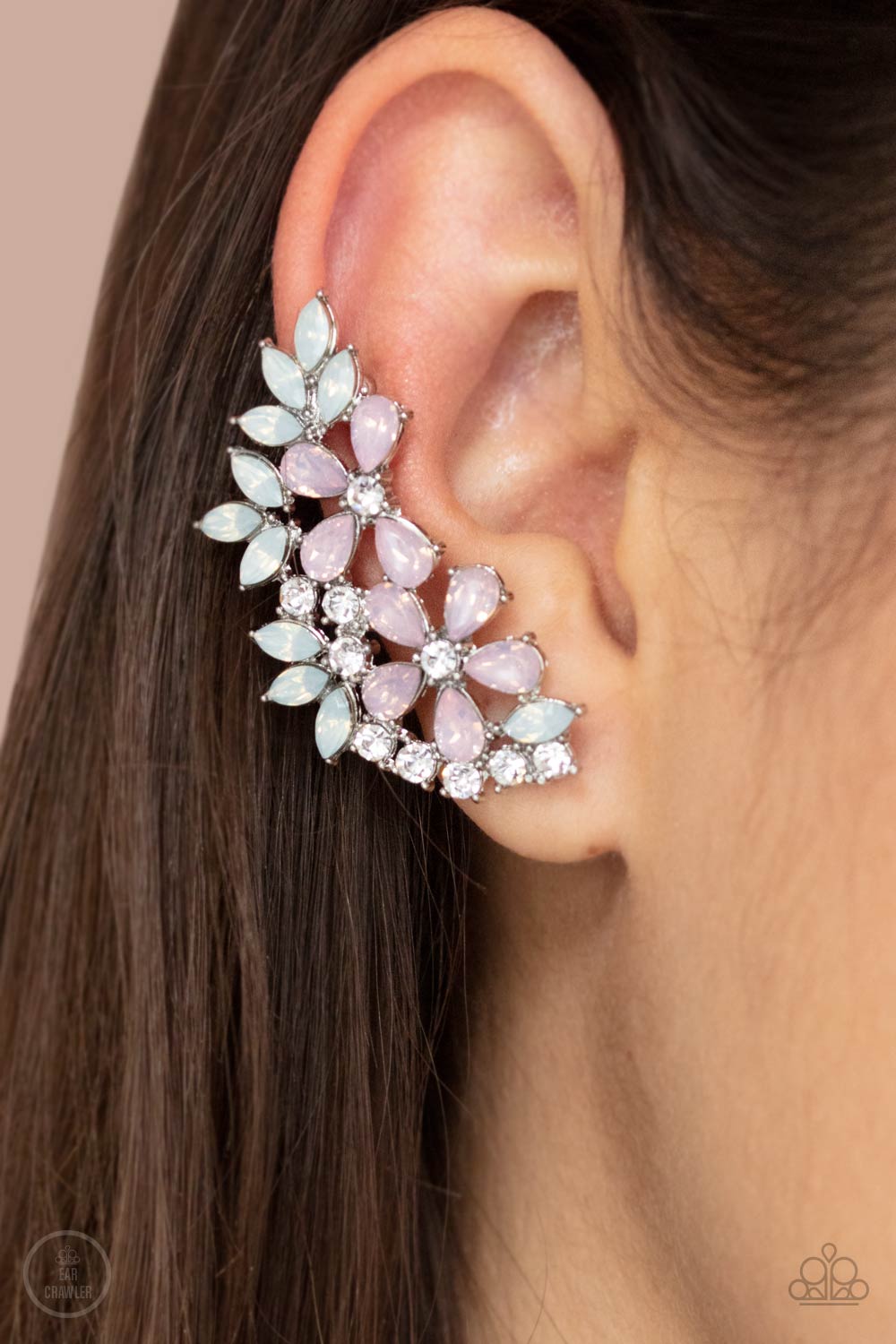 Garden Party Powerhouse- Pink and Silver Earrings- Paparazzi Accessories