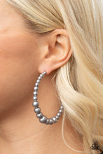 Load image into Gallery viewer, Glamour Graduate- Silver Earrings- Paparazzi Accessories
