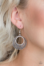 Load image into Gallery viewer, Grapevine Glamorous- Silver Earrings- Paparazzi Accessories