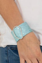 Load image into Gallery viewer, HISS-tory In The Making- White and Blue Wrap- Paparazzi Accessories