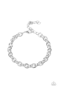 Intrepid Method- Silver Bracelet- Paparazzi Accessories