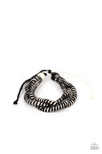Island Endeavor- Black and White Bracelet- Paparazzi Accessories